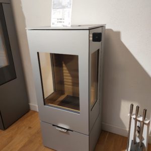 RAIS Nexo 100 Silver Stållucka med svart handtag DEMO EX